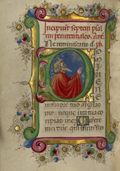 David en prière